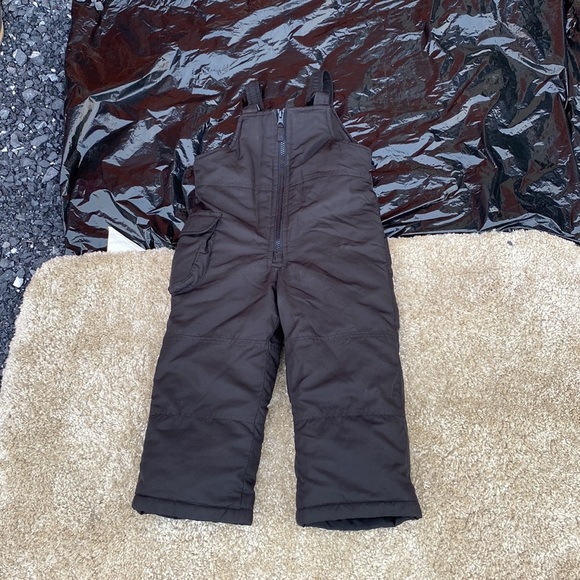 London Fog Black Insulated Snowbib SIZE 3T - Picture 2 of 4